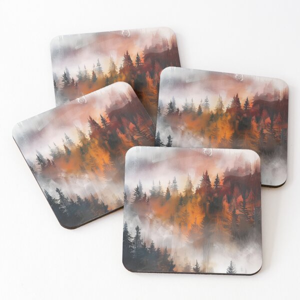 Item preview, 463 Dramatic Fog In The Forest designed and sold by nikoart001.