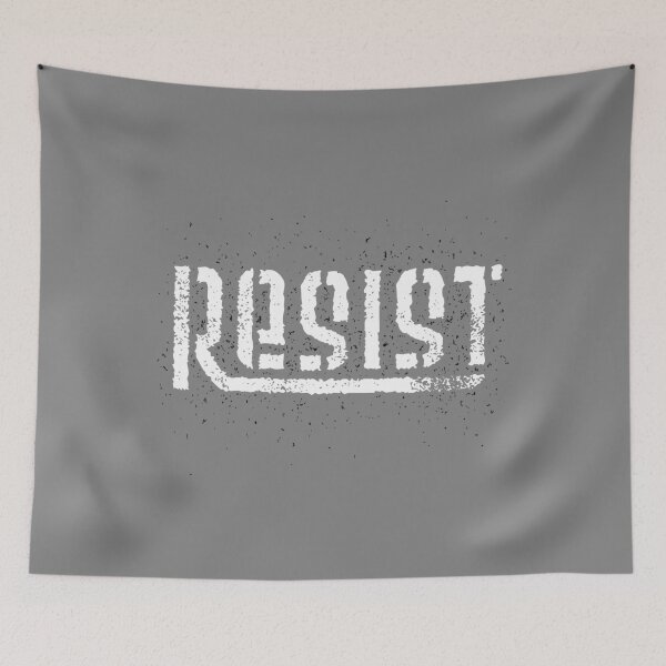 Item preview, RESIST Futuristic Typography | Techno-Core Rebellion Graphic designed and sold by lxmag.