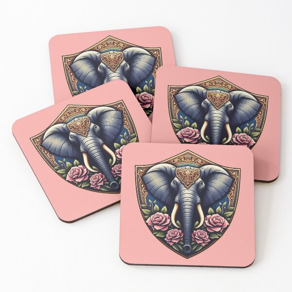 Item preview, BEAUTIFUL HINDU ELEPHANT HEAD SHIELD (#F7A4A0) designed and sold by Marlon Oseguera.
