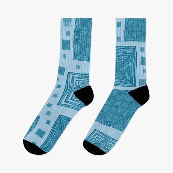 Item preview, Pattern from abstract geometric images of blue color designed and sold by Cherevan.