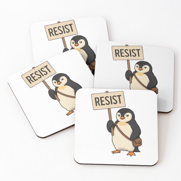 Item preview, Resist Penguin Activism no tariffs designed and sold by varioarts.