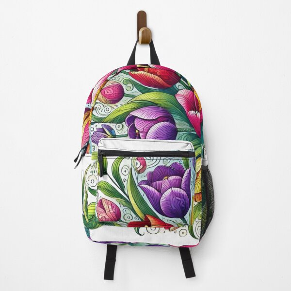 Item preview, Tulip Flower Mandala Motif – Elegant AI Work for Flower and Plant Lovers on Clothing & Nature-Inspired Accessories designed and sold by knalpot-design.