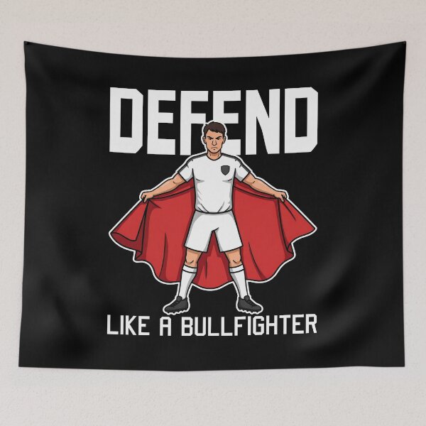 Item preview, DEFEND LIKE A BULLFIGHTER - FOOTBALL GIFT designed and sold by KEF Custom.