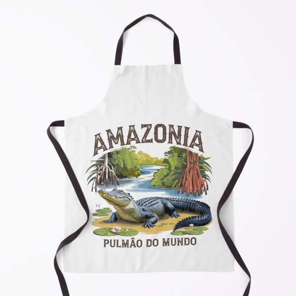 Item preview, Amazonia – Brazil Nature Design with Alligator & “PULMÃO DO MUNDO” Message designed and sold by paulo silveira.