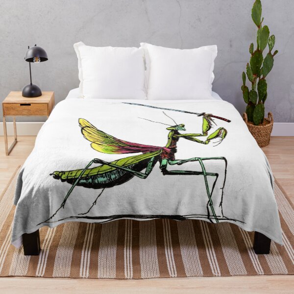 Aperçu de l'œuvre Samouraï Mantis créée et vendue par Scribbles & Doodles by Jinx.