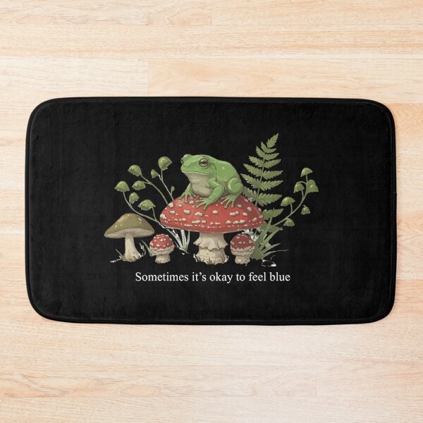 Item preview, Sad Frog in Mushroom Garden designed and sold by designsoftinaa.