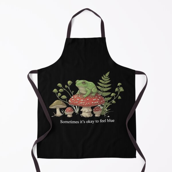 Item preview, Sad Frog in Mushroom Garden designed and sold by designsoftinaa.