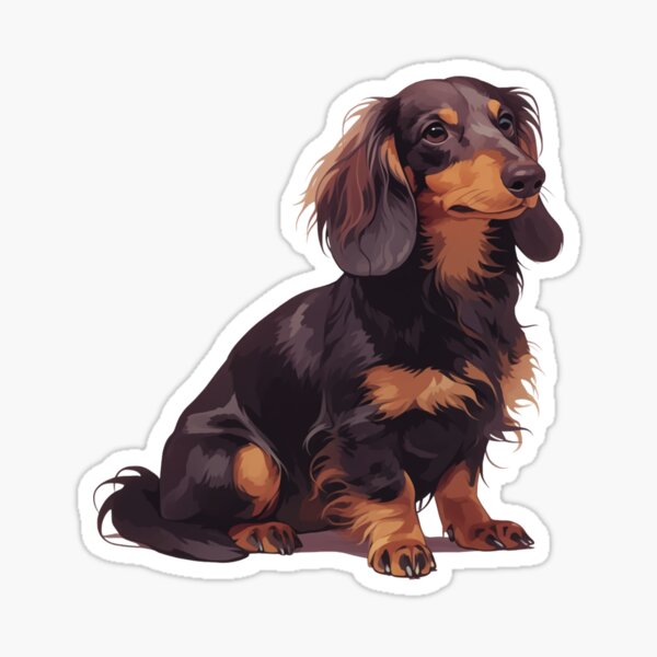 Item preview, Long-Haired Dachshund designed and sold by SMARTKIT  DESIGNAGENCY.