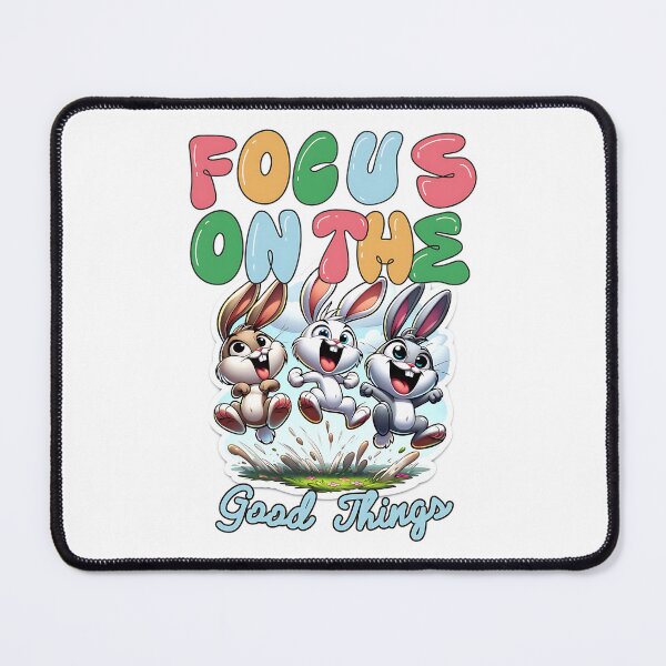 Item preview, Funny Easter Bunny - Focus On The Good Things designed and sold by Joyful-Park.
