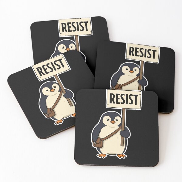 Item preview, Resist Penguin Activism no tariffs designed and sold by varioarts.