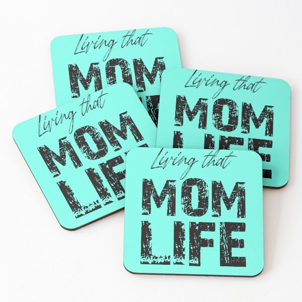 Item preview, Living That MOM LIFE – Bold, Stylish Motherhood Statement Black Text designed and sold by FaeryNuff.