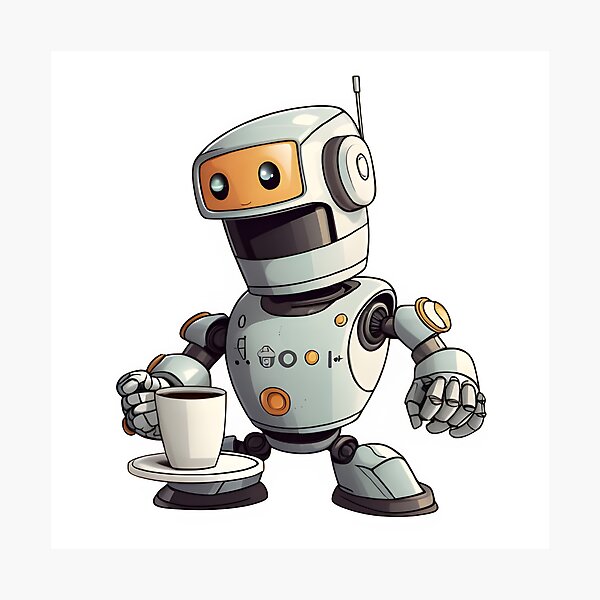 Item preview,  Futuristic Robot Coffee Lover tshirt designed and sold by beyond-canvas.