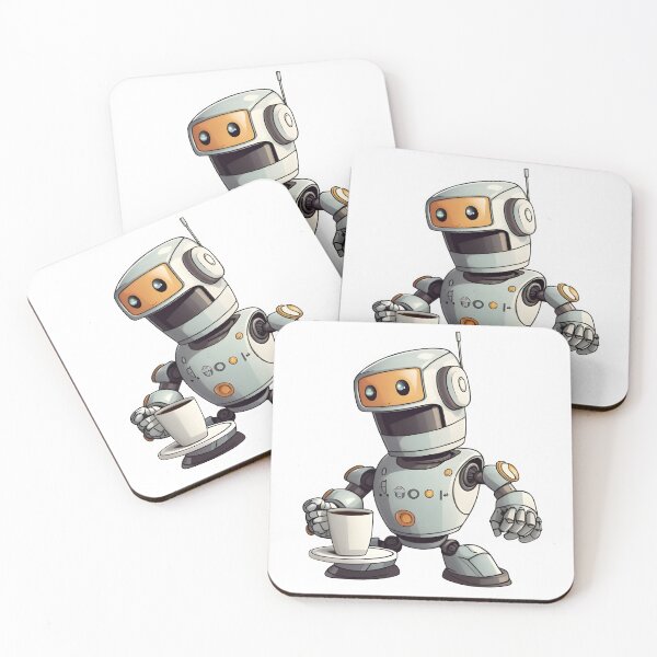 Item preview,  Futuristic Robot Coffee Lover tshirt designed and sold by beyond-canvas.