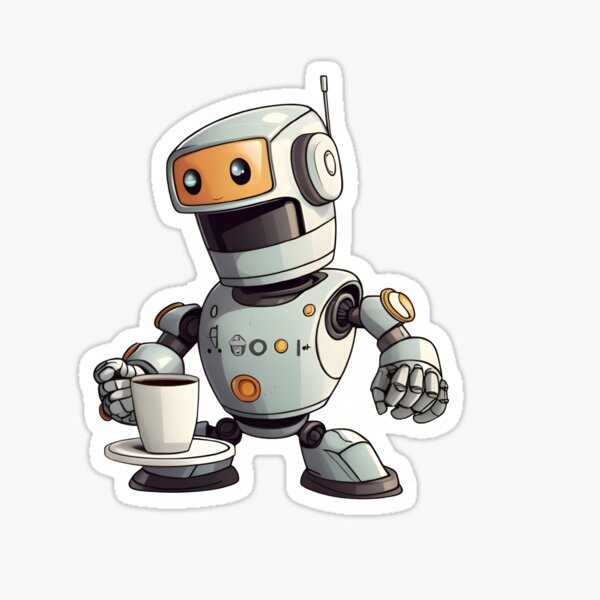Item preview,  Futuristic Robot Coffee Lover tshirt designed and sold by beyond-canvas.