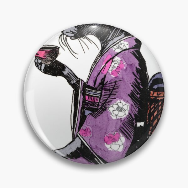 Item preview, Black Cat in Kimono designed and sold by Scribbles & Doodles by Jinx.