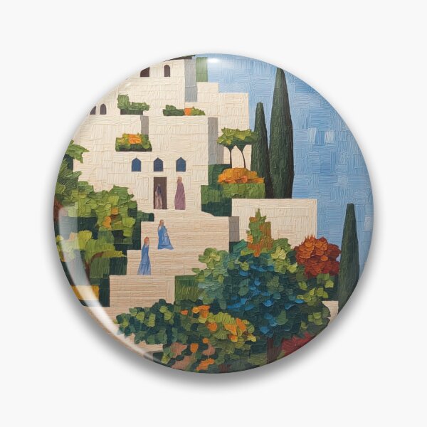 Item preview, Hanging Gardens of Babylon | Post-impressionist painting style designed and sold by ComicsFactory.