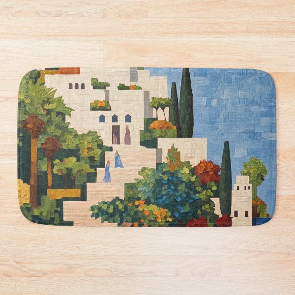Item preview, Hanging Gardens of Babylon | Post-impressionist painting style designed and sold by ComicsFactory.