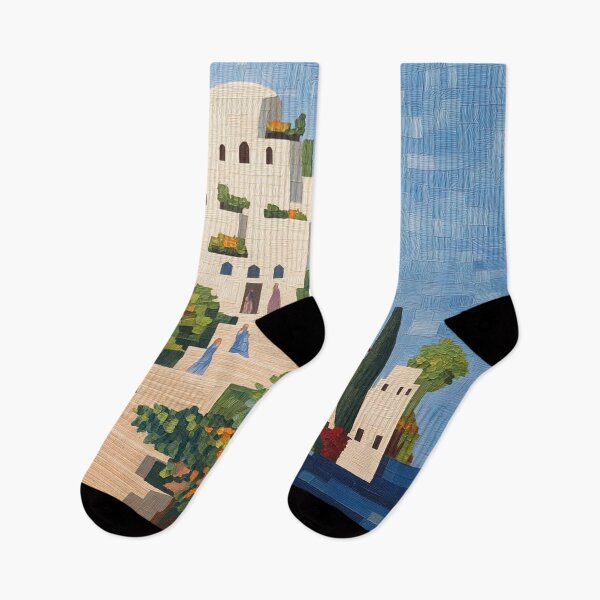 Item preview, Hanging Gardens of Babylon | Post-impressionist painting style designed and sold by ComicsFactory.