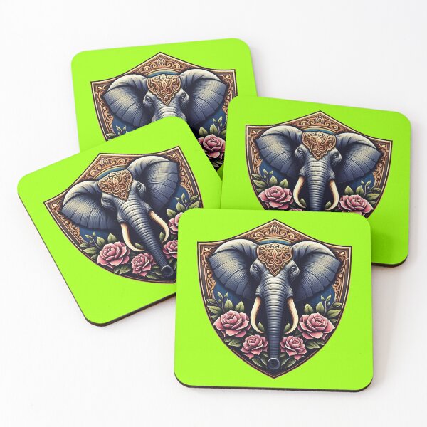 Item preview, BEAUTIFUL HINDU ELEPHANT HEAD SHIELD (#99FF00) designed and sold by Marlon Oseguera.