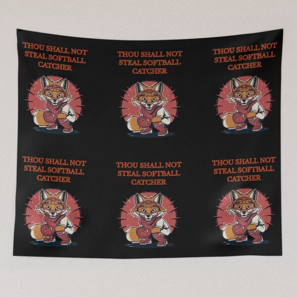 Item preview, Thou Shall Not Steal Softball Catcher designed and sold by TrendsLook.