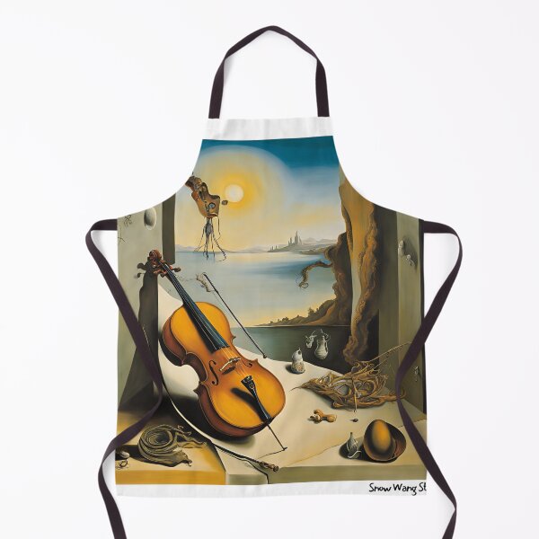 Artikelvorschau, Surreales Cello-Gemälde im Dali-Stil entworfen und verkauft von Snow-W-Studio.