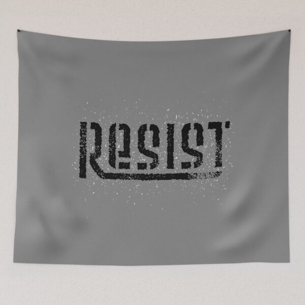 Item preview, RESIST Censored Style Graphic | Blurred Protest Message Design designed and sold by lxmag.