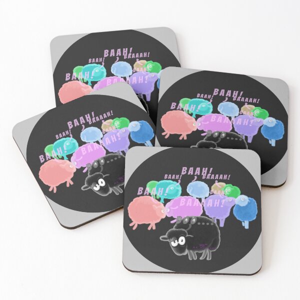 Item preview, Autism & NT sheep, Painting designed and sold by AK-Hevonen.
