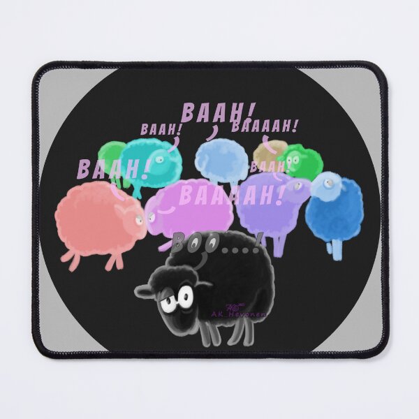Item preview, Autism & NT sheep, Painting designed and sold by AK-Hevonen.