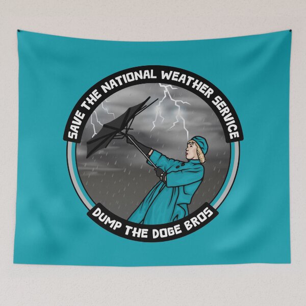 Item preview, Save the National Weather Service - Dump the Doge Bros designed and sold by Unhinged Heather.