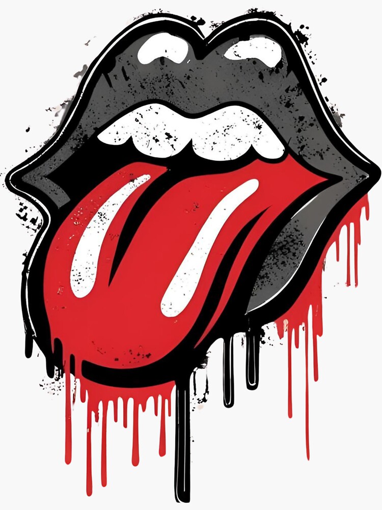 Rock lips Sticker