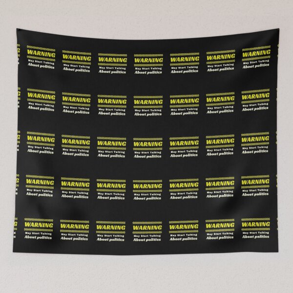 Item preview, Political Caution Humorous Warning designed and sold by Zakrytos ★★★★★.