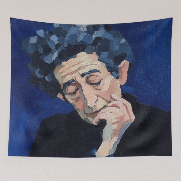 Item preview, Hannah Arendt | Post-impressionist painting style designed and sold by ComicsFactory.