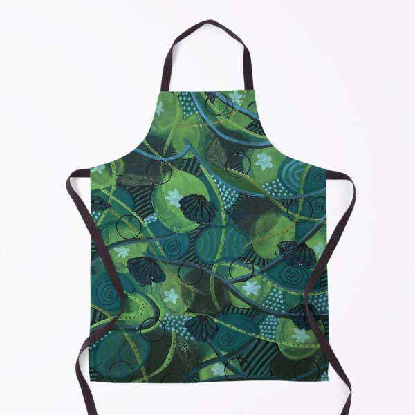Item preview, Green fabric designed and sold by Guti-nine.