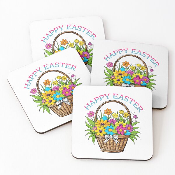Item preview, Happy Easter Floral Basket designed and sold by ArtDesignTp.