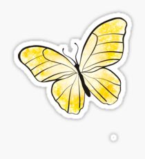 Yellow Butterfly Sticker