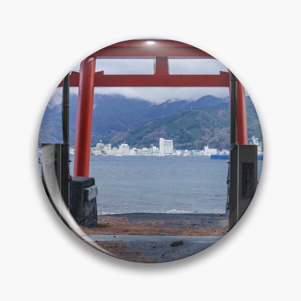 Item preview, Torii Gate to Shinto Shrine on Turquoise Bay Waters designed and sold by Pix4Japan.
