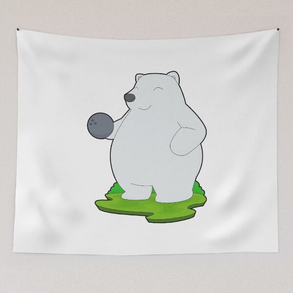 Item preview, Polar bear Bowling Bowling ball designed and sold by Snabdesign84.