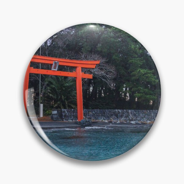 Item preview, Torii Gate to Shinto Shrine on Turquoise Bay Waters designed and sold by Pix4Japan.