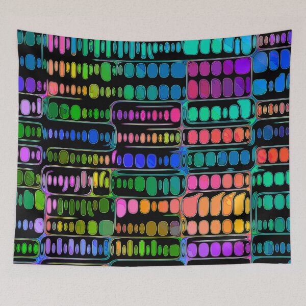Item preview, rows of multicolored blobs designed and sold by chambergambit.