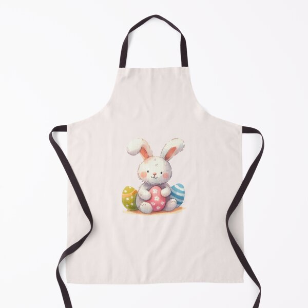 Item preview, Adorable Easter bunny sitting with colorful eggs designed and sold by DaintyDooodles.