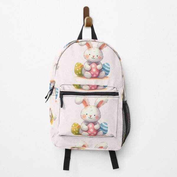 Item preview, Adorable Easter bunny sitting with colorful eggs designed and sold by DaintyDooodles.