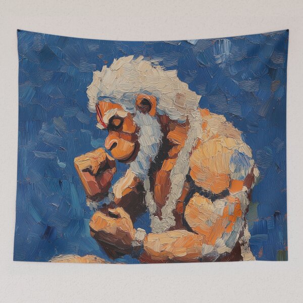 Item preview, Hanuman | Post-impressionist painting style designed and sold by ComicsFactory.