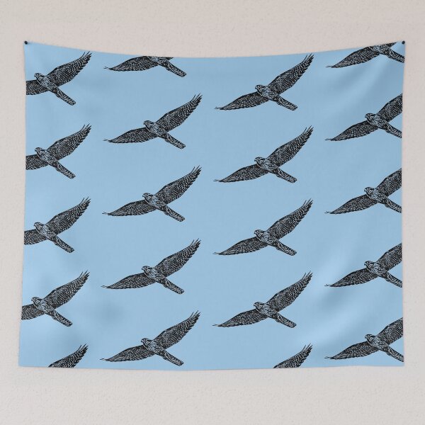 Item preview, Aplomado Falcon Flying Black Design  designed and sold by designsasstultd.