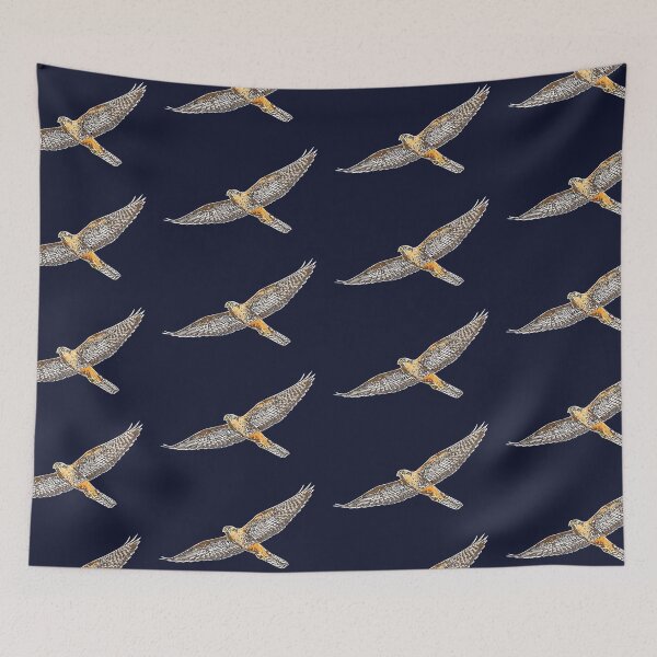 Item preview, Aplomado Falcon Flying White Alternate Design  designed and sold by designsasstultd.