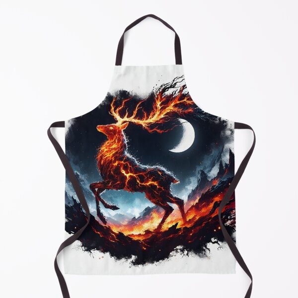 Item preview, Ember Fire Deer, Ai Generated Art   designed and sold by ACC .