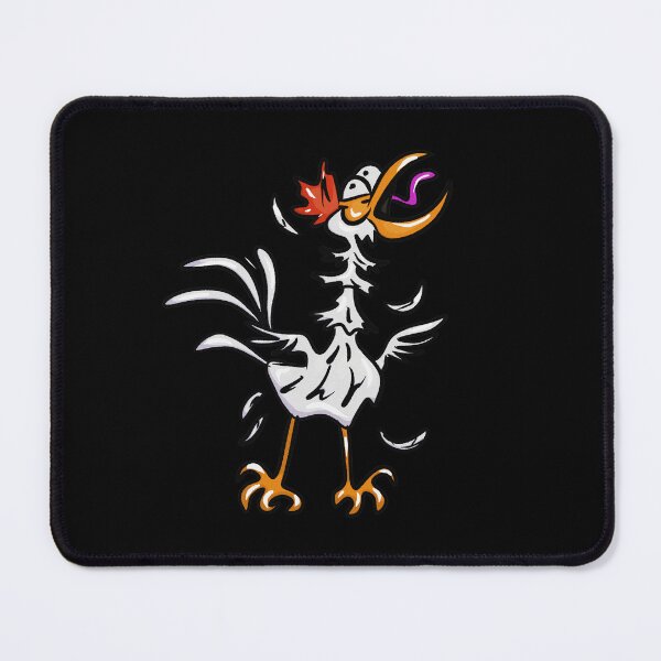 Item preview, Crazy white rooster crowing designed and sold by Joncasmiart.