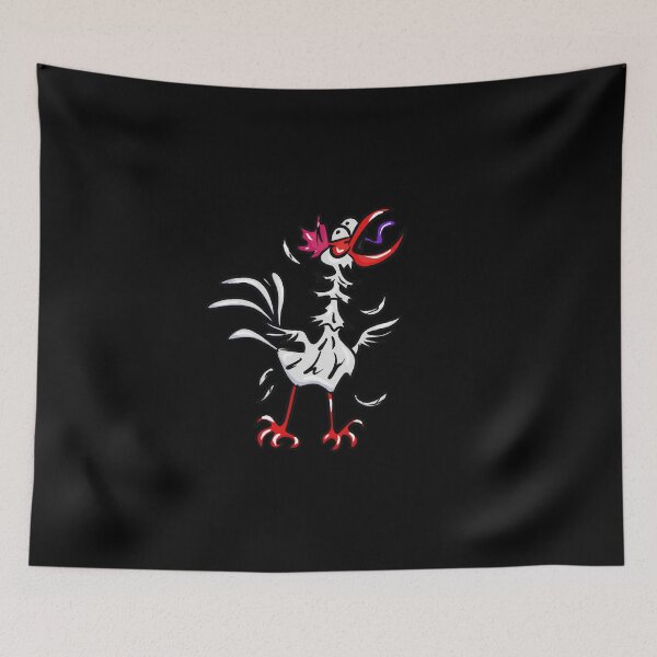 Item preview, Crazy red rooster crowing designed and sold by Joncasmiart.