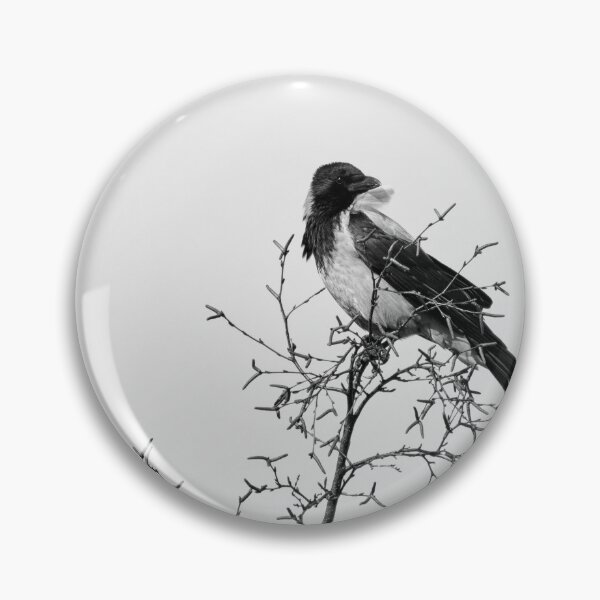 Item preview, Windy on the top. Hooded crow bw designed and sold by Jouko Lehto Photography.