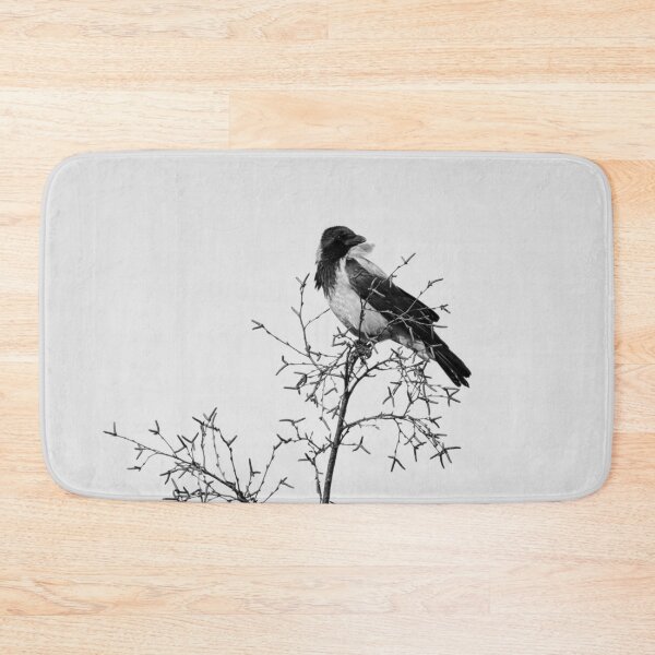 Item preview, Windy on the top. Hooded crow bw designed and sold by Jouko Lehto Photography.