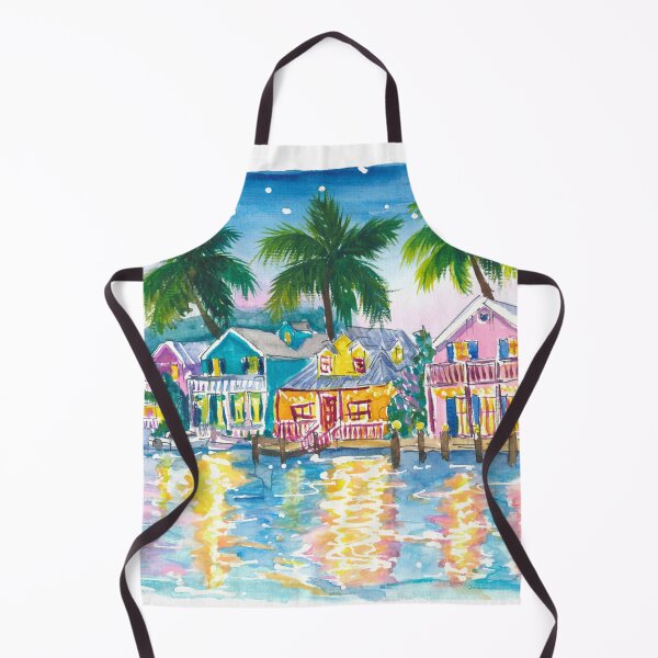 Item preview, Florida Keys Waterfront Houses Shine Bright in the Night designed and sold by artshop77.